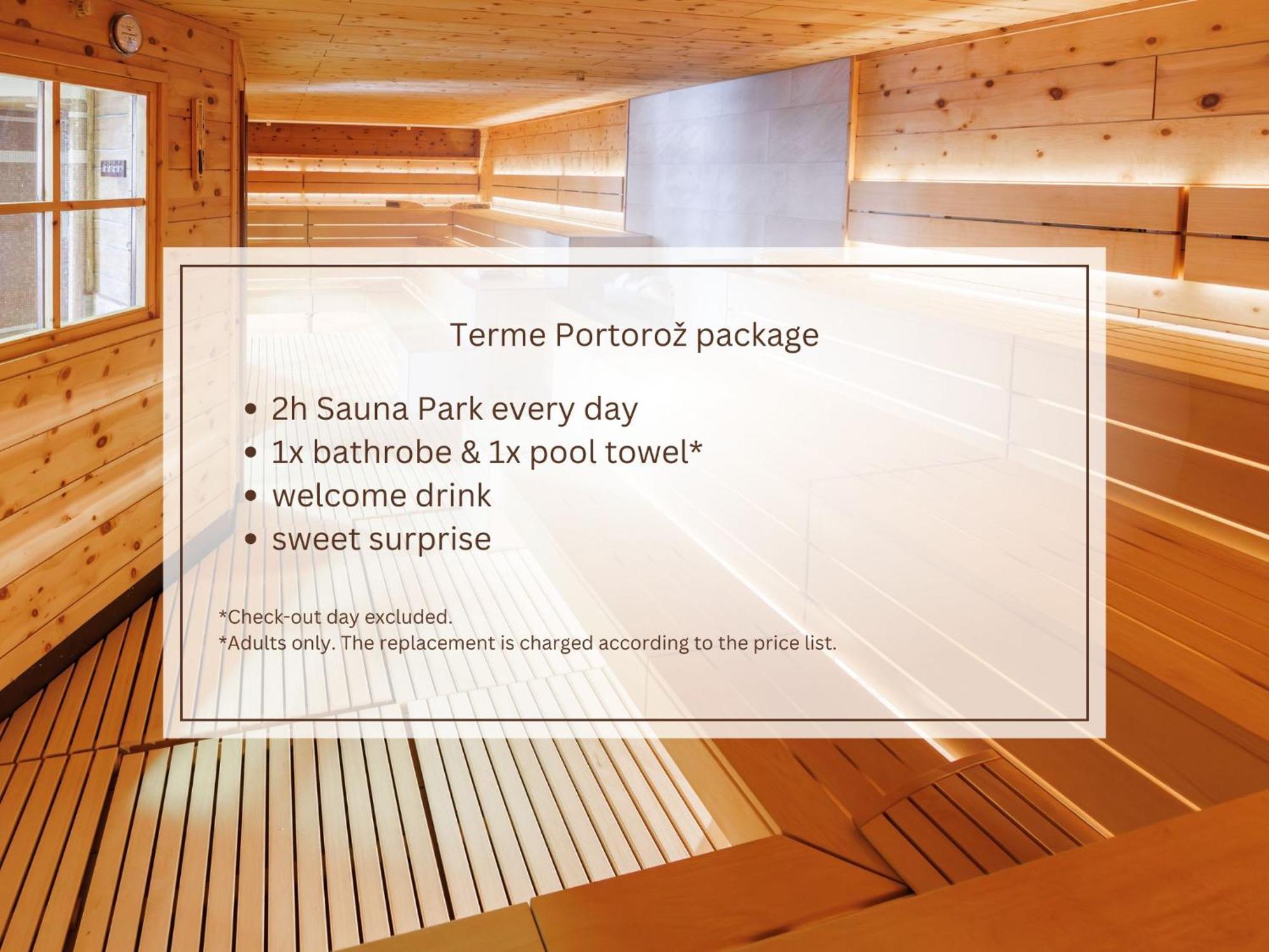 Hotel Slovenija - Terme & Wellness Lifeclass Portoroz Phòng bức ảnh Sauna Park